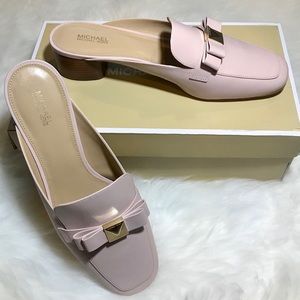 Michael Kors Pink Caroline Mules - Size 9